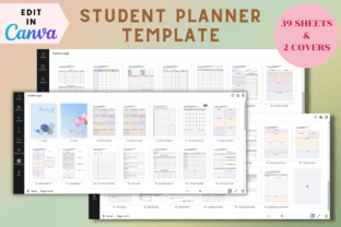 Student Planner - Canva Template Graphic by Adalin Digital · Creative ...