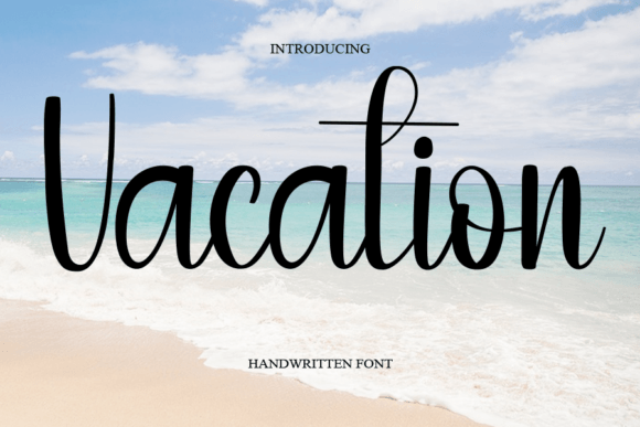 Vacation Font Scritti a Mano Font Di salma studio