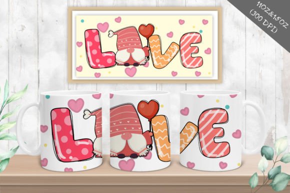 11oz Mug Gnome Lover Sublimation Graphics