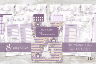 8 Printable Lavender Skincare Planner