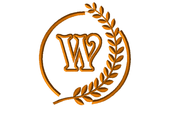 Alphabet Letter W Applique · Creative Fabrica