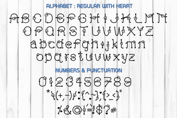 Arrow Heart Font - Preview 1