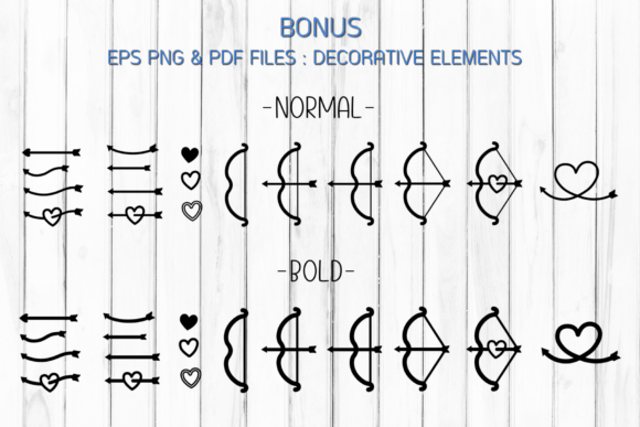 Arrow Heart Font - Preview 3