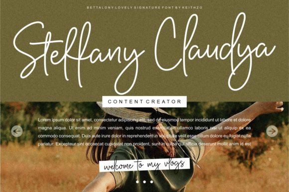 Bettalony Font - Preview 1