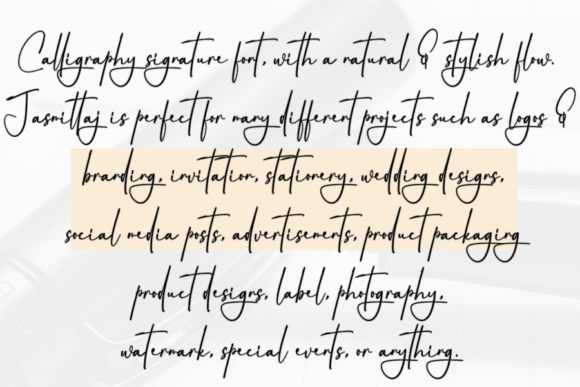 Calligraphy Font - Preview 6