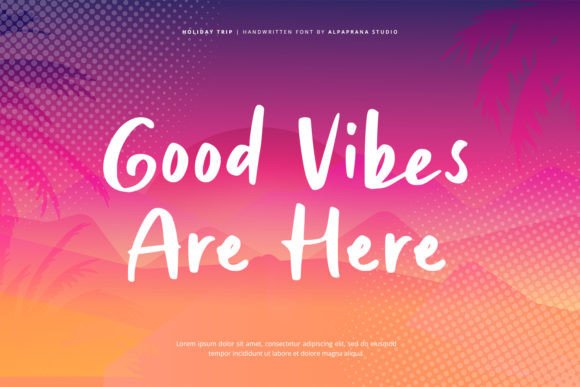 Holiday Trip Font - Preview 2