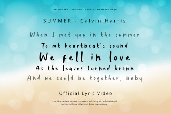 Holiday Trip Font - Preview 3