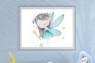 Little Fairy Cute Watercolor Clipart Graphic by Radha Rani · Creative ...