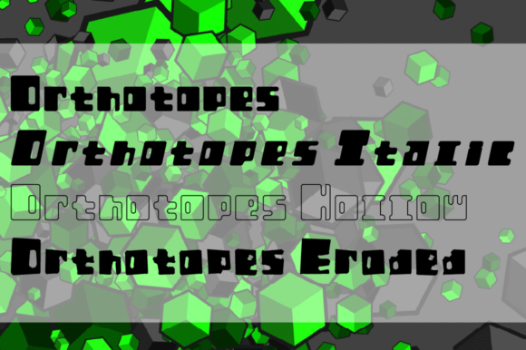 Orthotopes Family Font PNG with transparent background - Preview 2