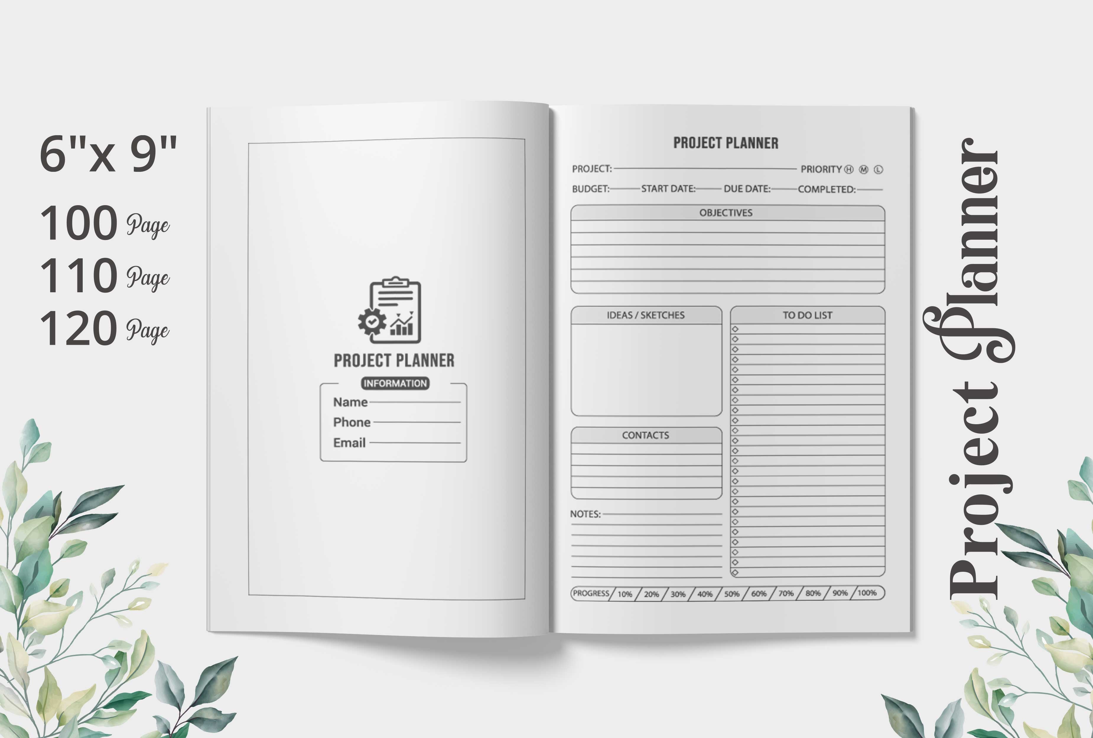 Project Planner | Kdp Interior Graphic by KDP Roadmap · Creative Fabrica