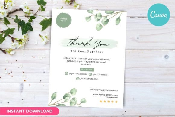 Thank You Card Business Template Canva