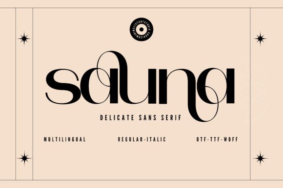 Sauna Font by Minimalistartstudio · Creative Fabrica font preview