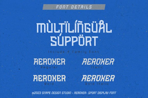 Aeroxer Font - Preview 2