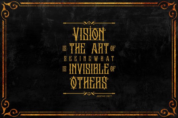 Black Vision Font - Preview 4