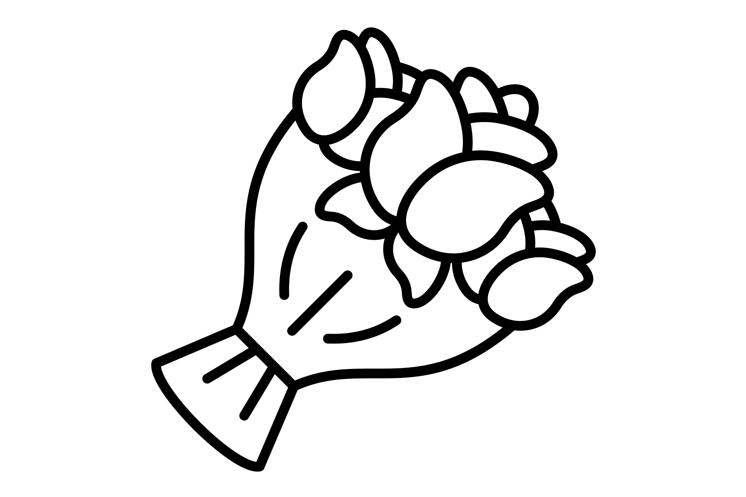 Bouquet Outline Icon Graphic by Mahi Icons · Creative Fabrica