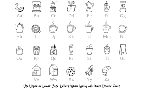 Coffee Doodle Font - Preview 2