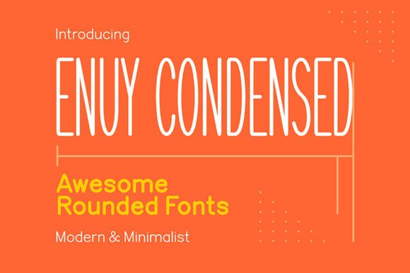 Enuy Condensed Font by Imagi Factory · Creative Fabrica font preview