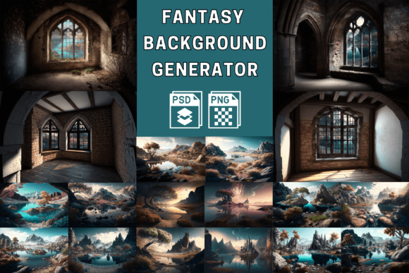 Window Background Magic Fantasy Windows & Backgrounds Graphic by Alavays · Creative Fabrica