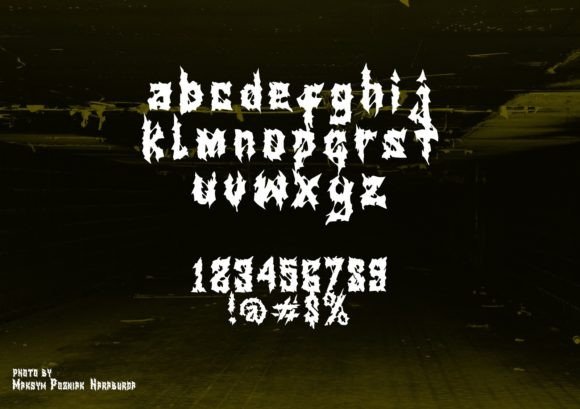 Goregrinder (Full Version) Font PNG with transparent background - Preview 3