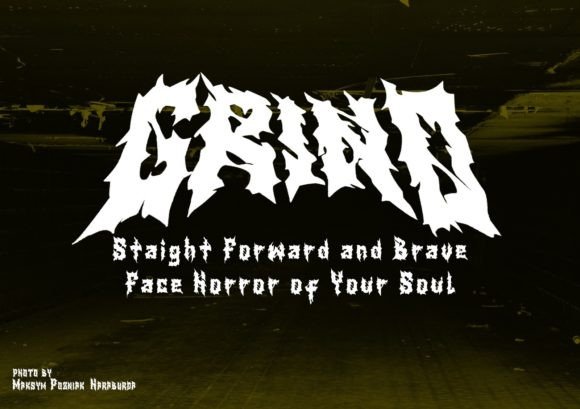 Goregrinder (Full Version) Font PNG with transparent background - Preview 4