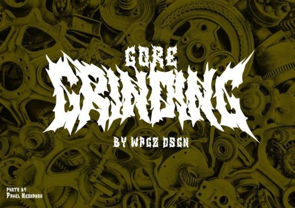 Goregrinder (Full Version) Font PNG with transparent background - Preview 5