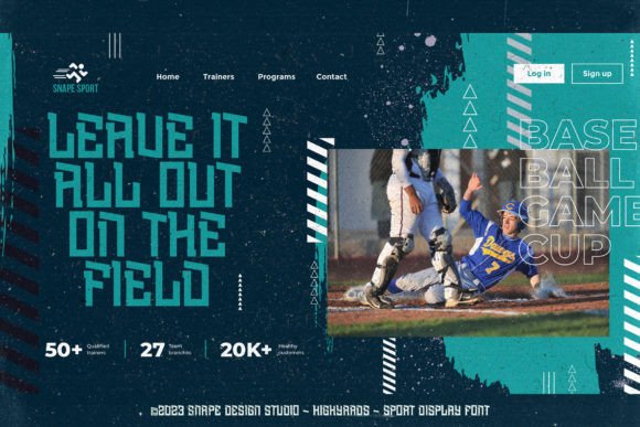 Highyards Font PNG with transparent background - Preview 3