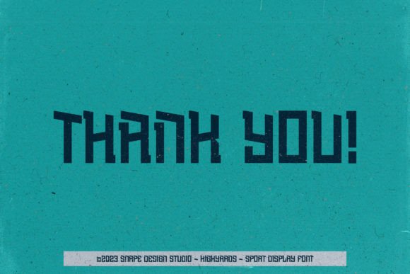 Highyards Font PNG with transparent background - Preview 4