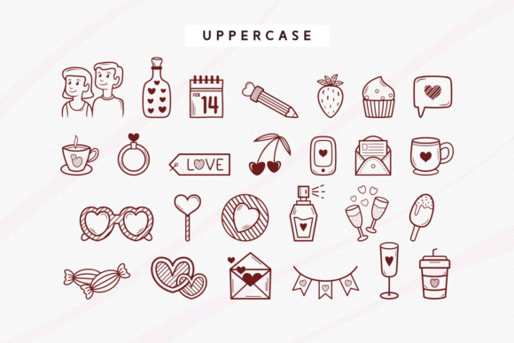Love Seeds Font PNG with transparent background - Preview 1