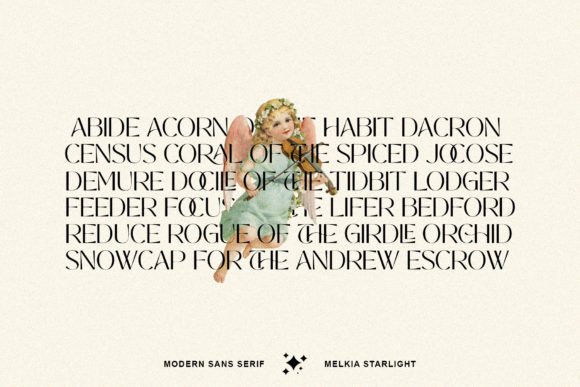 Melkia Starlight Font PNG with transparent background - Preview 2