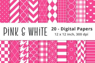 Pink Digital Paper Pattern Backgrounds Graphic by Lemon Paper Lab ...