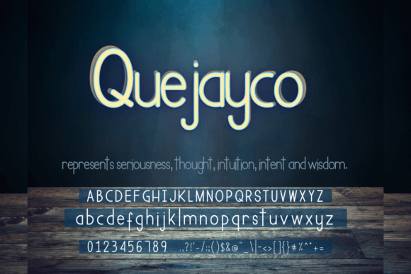 Quejayco Font PNG with transparent background - Preview 1