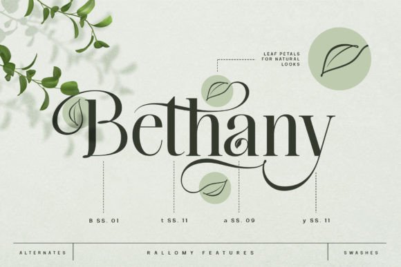 Rallomy Font PNG with transparent background - Preview 4