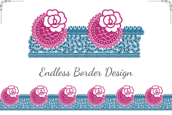 Rose Flower Border