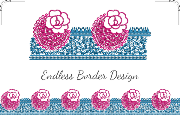 Rose Flower Border