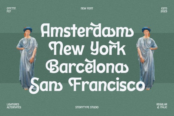 Sheiron Rodina Font PNG with transparent background - Preview 1