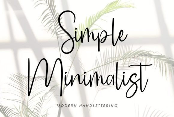 Simple Minimalist Font by Goodrichees · Creative Fabrica font preview