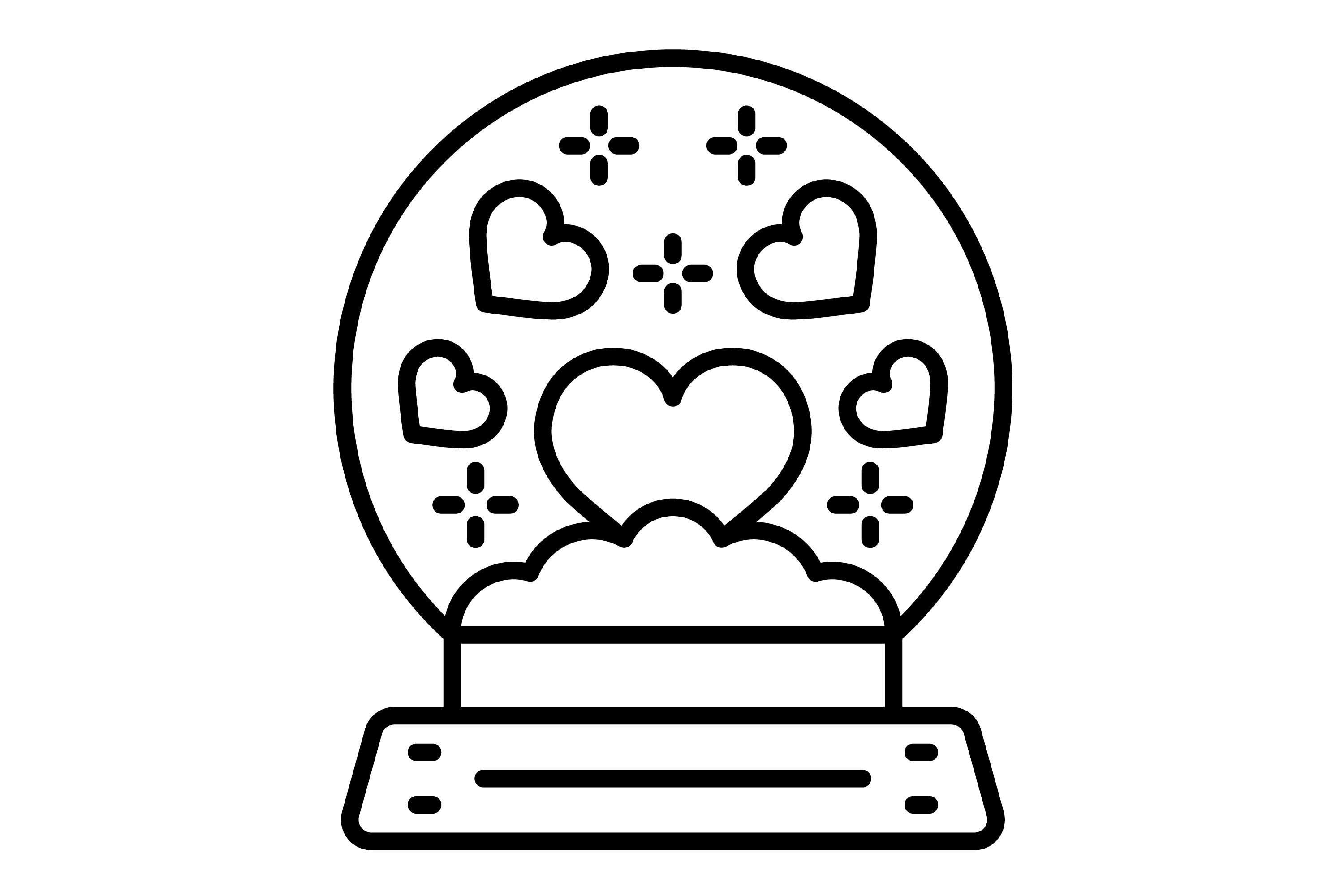 Snow Globe Outline Icon Graphic by Mahi Icons · Creative Fabrica