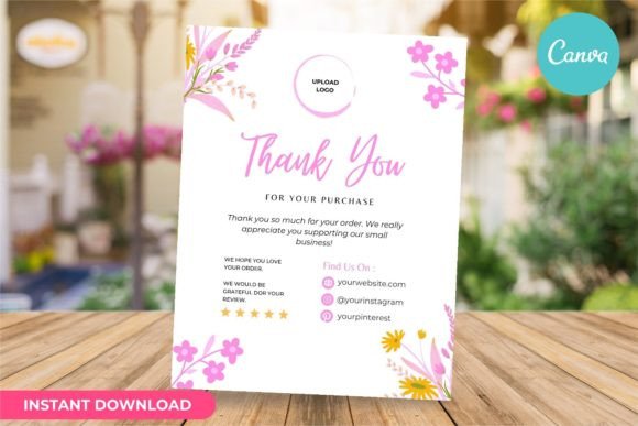Thank You Card Business Template Canva