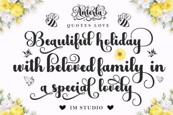 Anterla Font - Preview 1