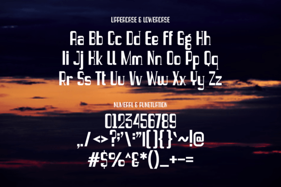 Biorcas Font - Preview 1