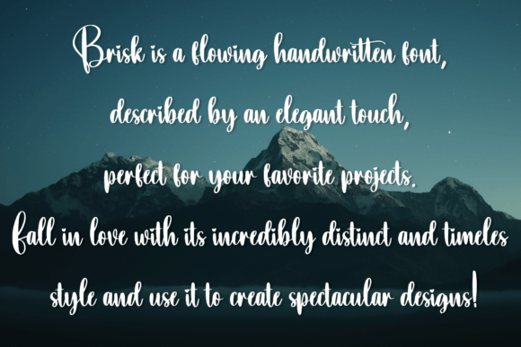 Brisk Font - Preview 3