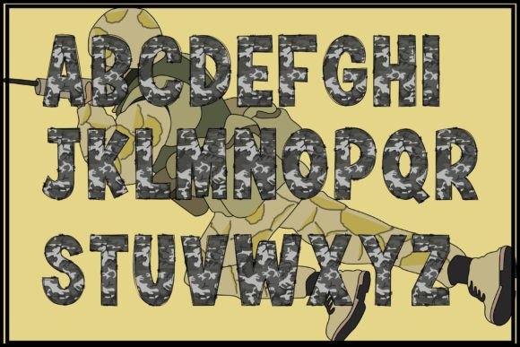 Camou Font - Preview 1