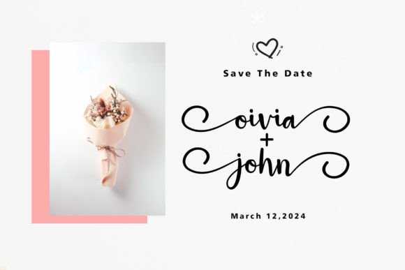 Dahlia Darling Font PNG with transparent background - Preview 2