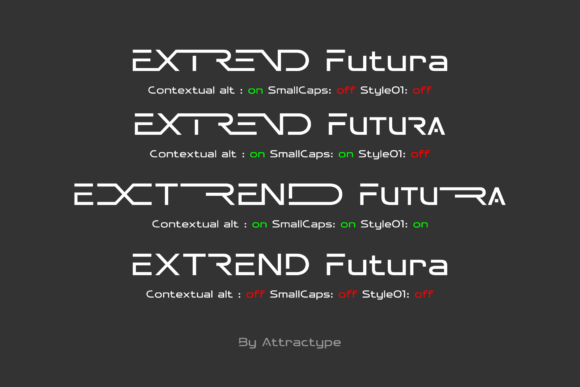 Extrend Futura Font - Preview 1