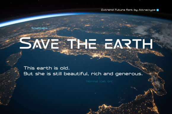 Extrend Futura Font - Preview 5