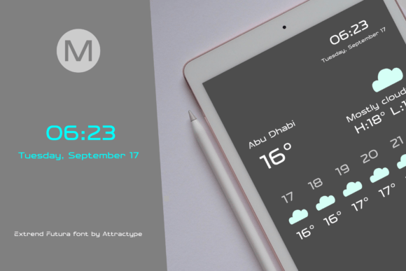 Extrend Futura Font - Preview 6