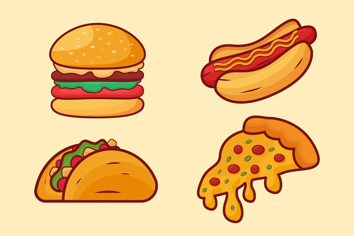 Fast Food Illustration Design