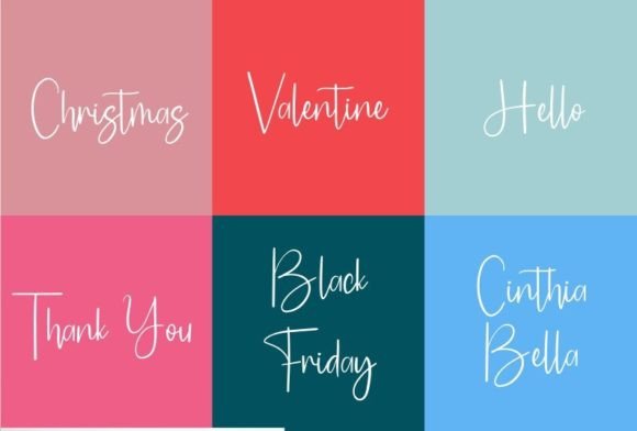 Februari Font PNG with transparent background - Preview 2