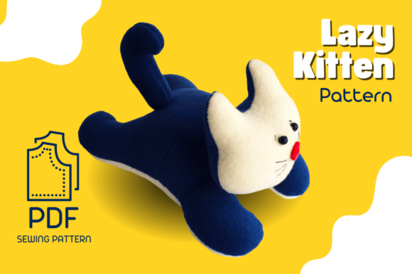 Lazy Kitten Plush Pattern