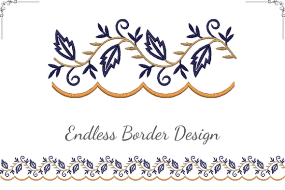 Leaf by Leaf Cut Work Border